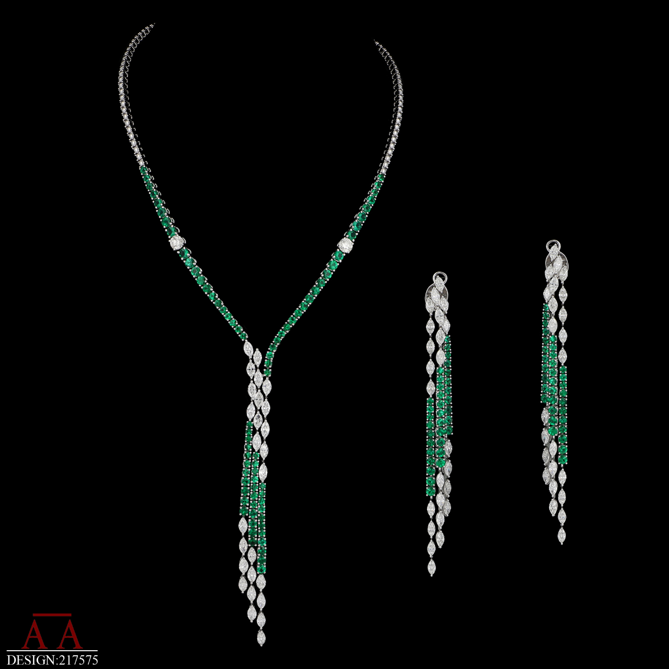 Diamond Emerald N+E Half Set