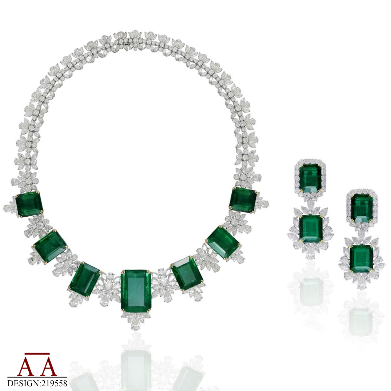 Diamond Emerald N+E Half Set