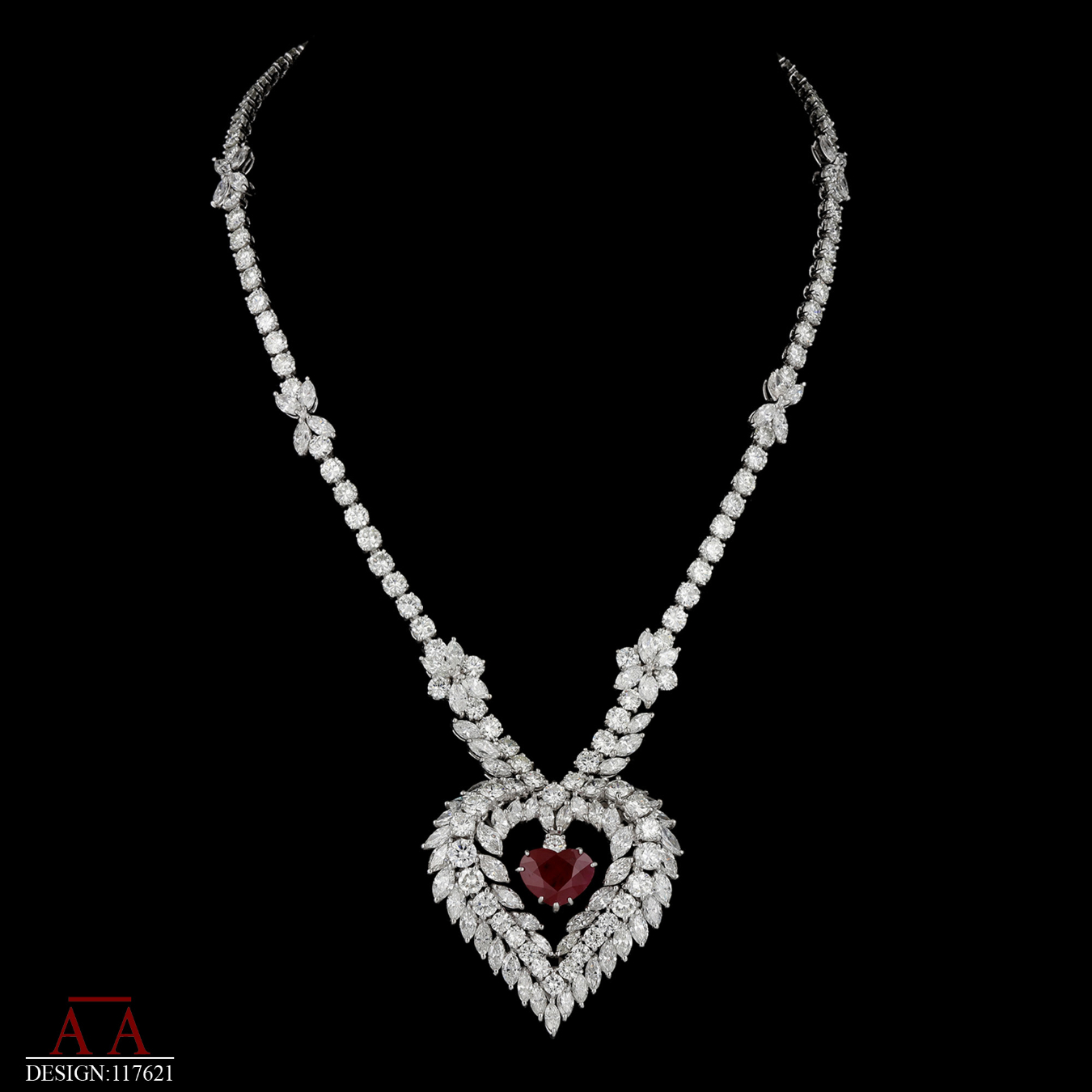 Diamond Ruby Graff Necklace